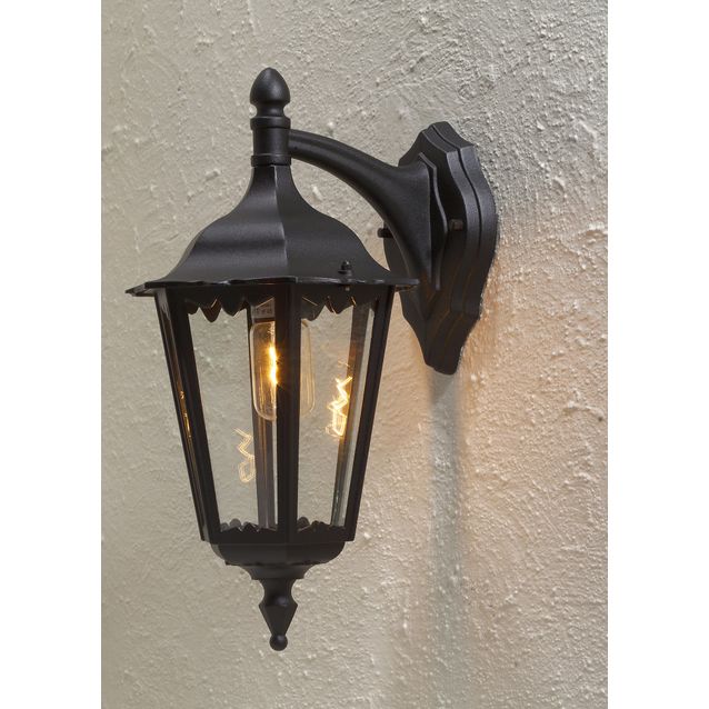 Seinävalaisin 7212-750 Firenze iso musta matta alasuunta