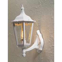 Seinävalaisin 7213-250 Firenze iso valkoinen matta yläsuunta