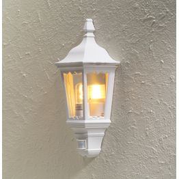 Seinävalaisin 7230-250 Firenze valkoinen liiketunnistimella pidikkeetön