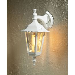 Seinävalaisin 7231-250 Firenze valkoinen matta alasuunta