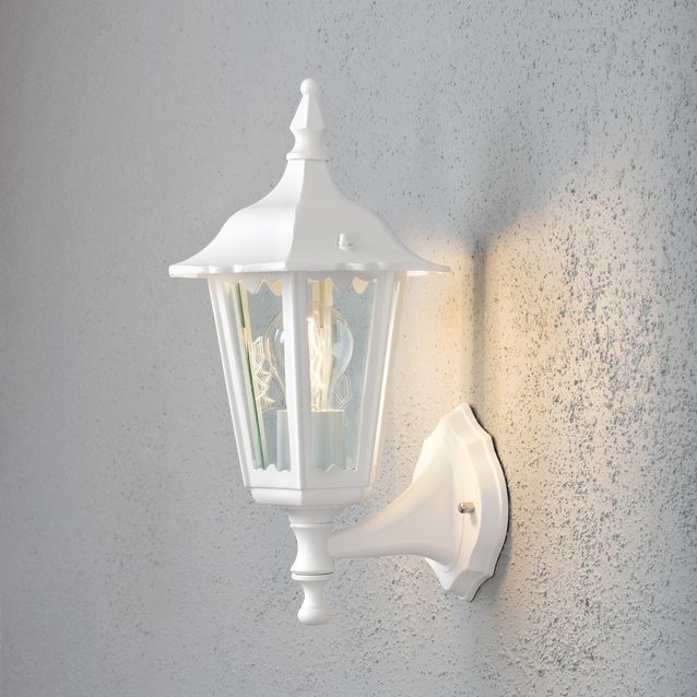 Seinävalaisin 7232-250 Firenze valkoinen matta yläsuunta