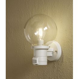 Seinävalaisin 7321-250 Nemi valkoinen yläsuunta PIR liiketunnistimella