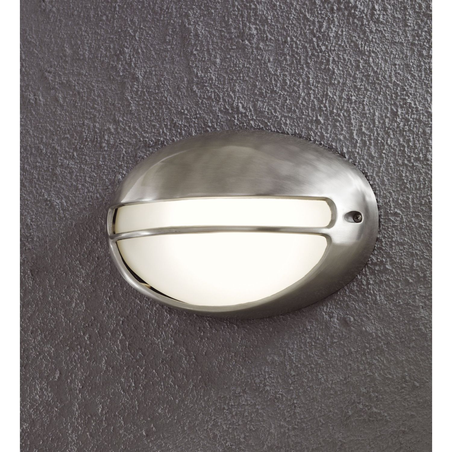 Seinävalaisin 7334-000 Torino ovaali 34x21 cm harmaa rosteri