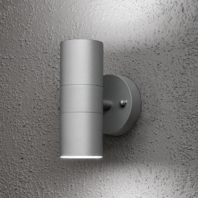 Seinävalaisin 7571-300 Modena 2xGU10 ylös ja alas harmaa