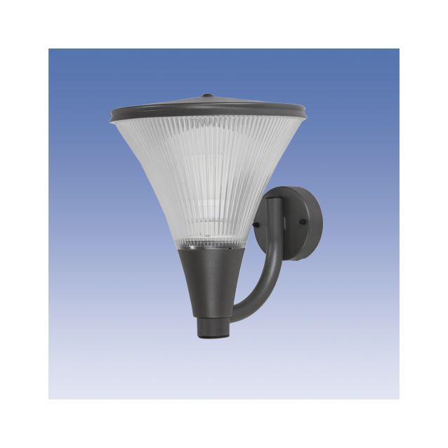 Seinävalaisin Aaria AA03GH IP44 60W grafiitinharmaa ylöspäin