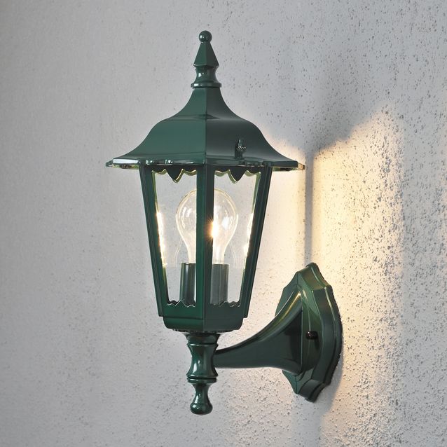 Seinävalaisin Firenze 7232-600 190x220x360 mm pieni yläsuunta vihreä