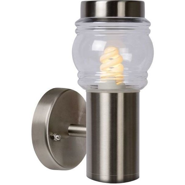 Seinävalaisin Lucide Mirane suora 11W 230V IP44 Ø 90mm mattakromi