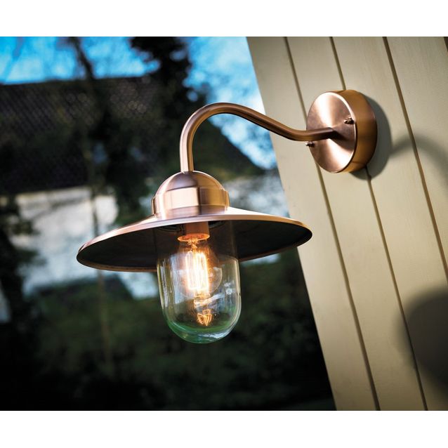 Seinävalaisin Luxembourg 275x420x260 mm kupari