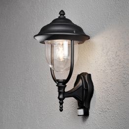 Seinävalaisin Parma 7235-750 240x290x480 mm liiketunnistimella musta