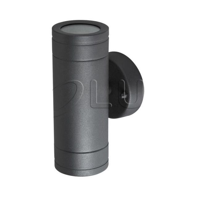 Seinävalaisin Polux Olimp halogeeni 2x35W 230V IP44 antrasiitti