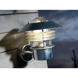 Seinävalaisin Vejers 220x260x230 mm yläsuunta sinkitty teräs