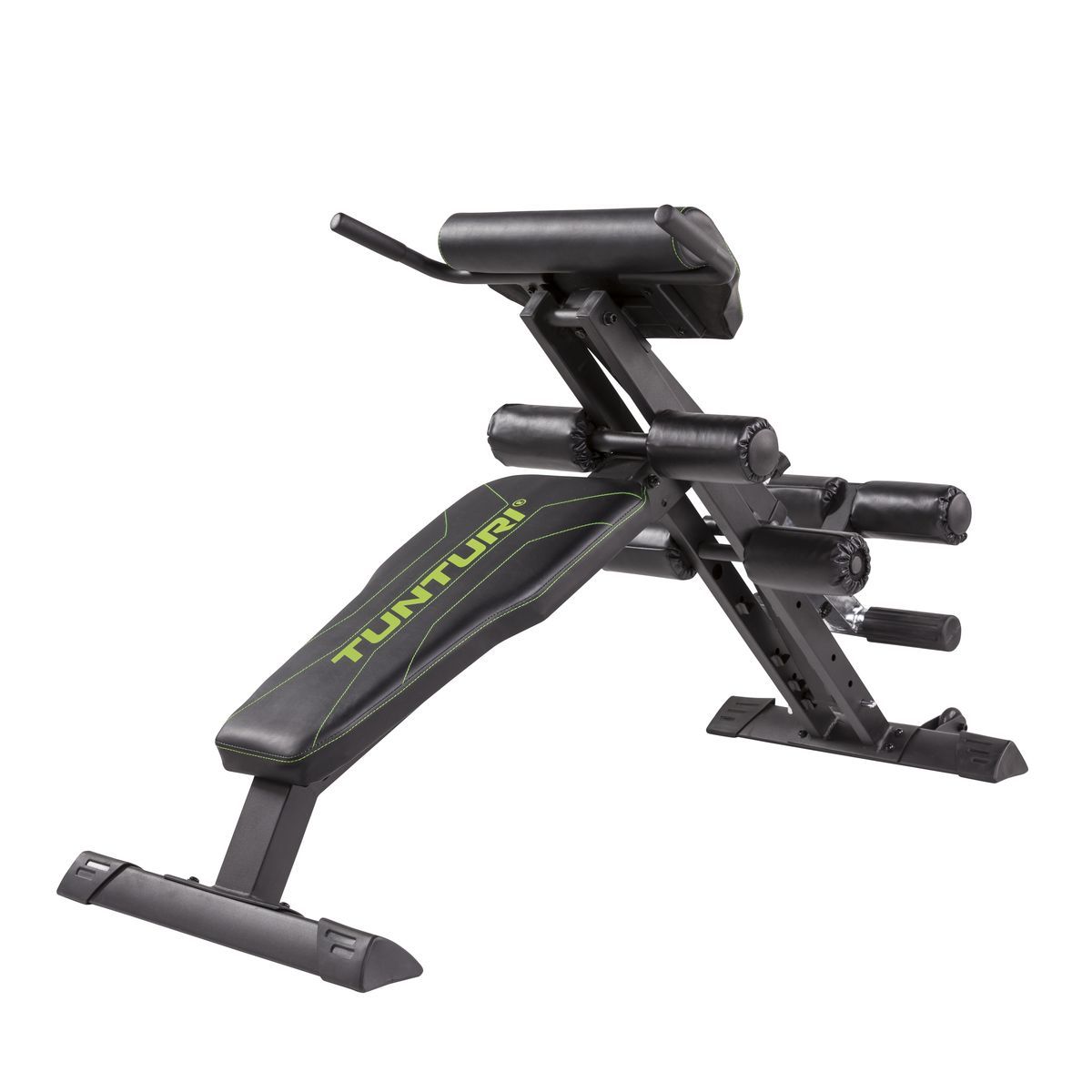 Selkä- ja vatsapenkki Tunturi CT80 Core Trainer kokoontaitettava max. 150 kg