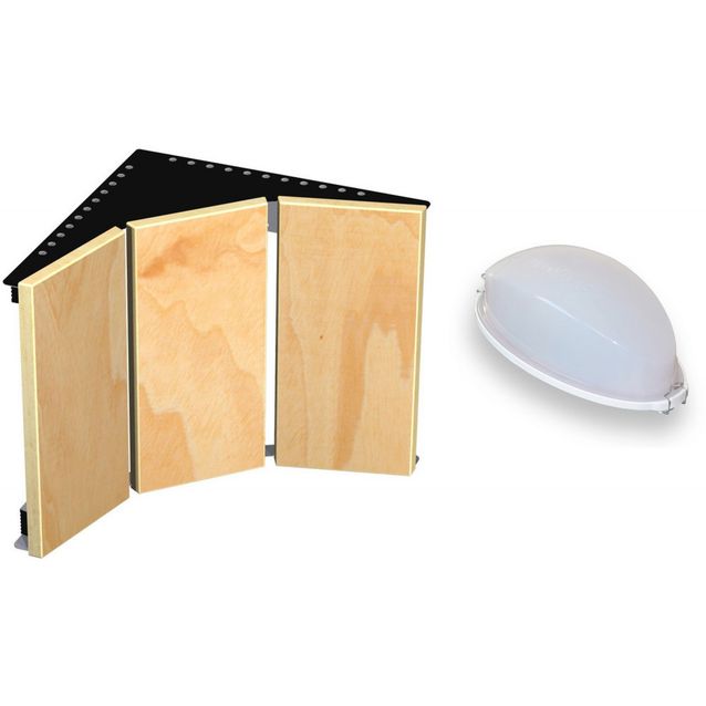 Selkänojan nurkkaelementti Harvia Ventura sis. valaisimen