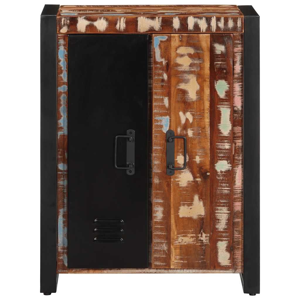 Senkki Monivärinen 55x35x70 cm massiivipuu kierrätetty (13576)