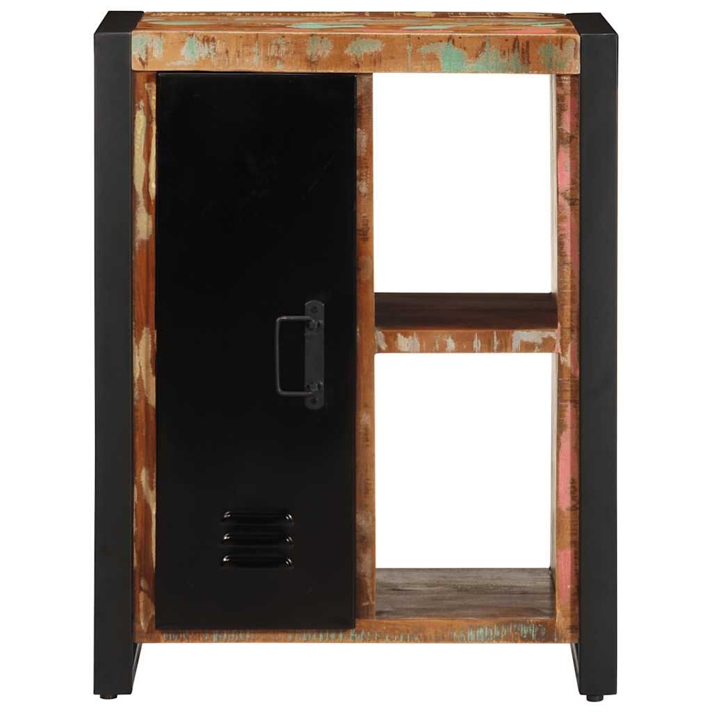 Senkki Monivärinen 55x35x70 cm massiivipuu kierrätetty (13578)