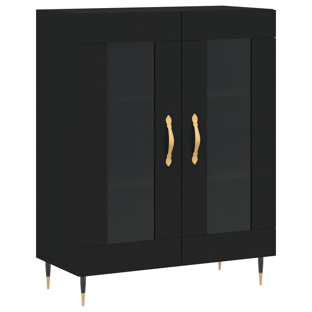 Senkki musta 69,5x34x90 cm tekninen puu (27765)