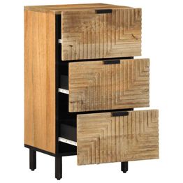Senkki Ruskea 40x33x75 cm Massiivipuu Mango (17743)