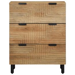 Senkki Ruskea 60x33x75 cm Massiivipuu Mango (17723)