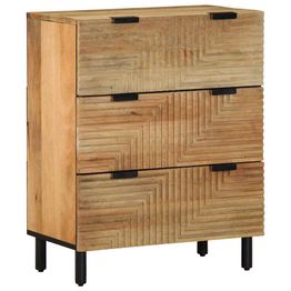 Senkkisarja 2-osainen Ruskea 60x33x75 cm Massiivipuu Mango (10004)