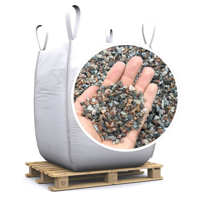 Sepeli Viheraarni 3-6mm sekavärinen 1000 kg