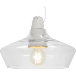 Riippuvalaisin Sessak Laaka Ø 40x20 cm läpinäkyvä/betoni