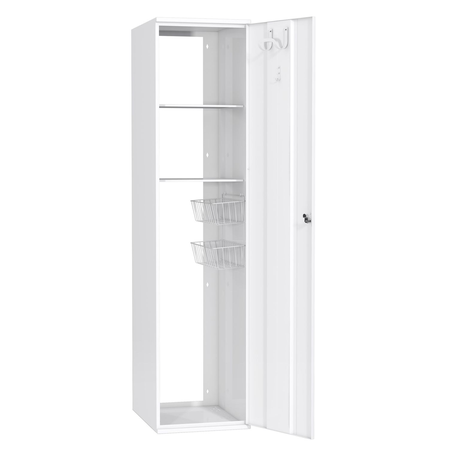 Siivouskaappi Polaria SIK 400/S530 sylinterilukko oikeakätinen