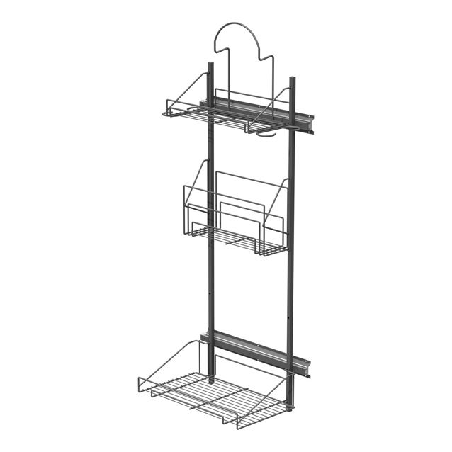 Siivousmekanismi kiskoilla Grip antrasiitti