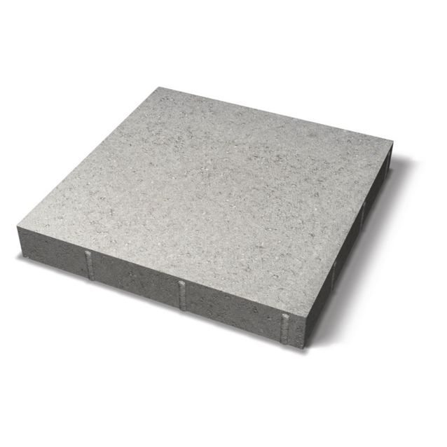 Sileä laatta Benders viisteetön 420x420x60 mm harmaa