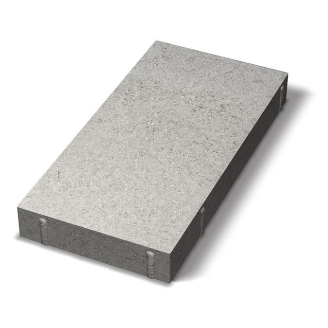 Sileä laatta Benders viisteetön 1/2 420x210x60 mm harmaa