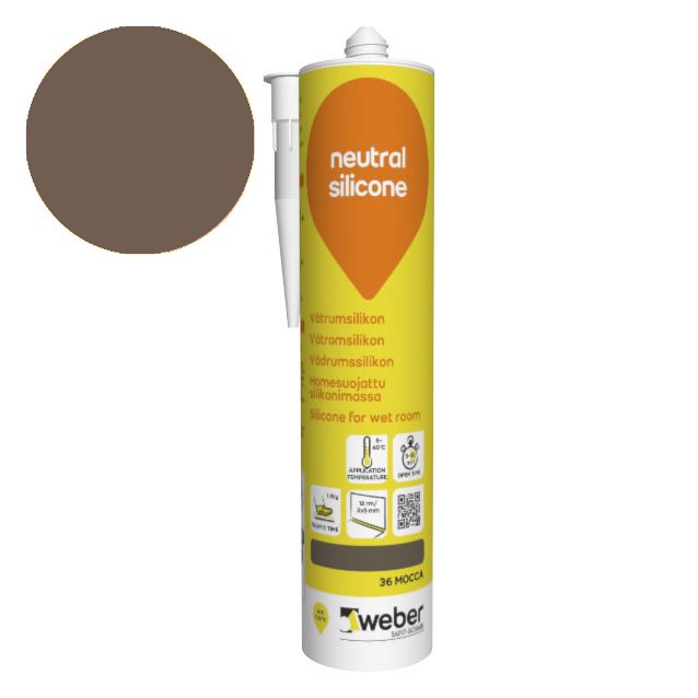 Silikonimassa Weber neutral silicone 36 Mocca 310 ml