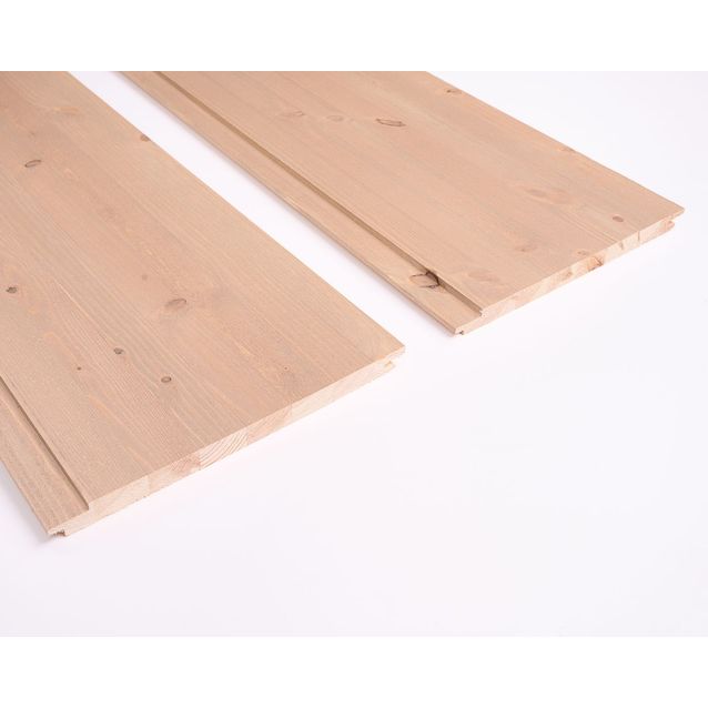 Sisustuspaneeli Siparila Aava 15x220x2050 mm mänty liimapuu lakattu kuultava ruskea Hiekkaranta