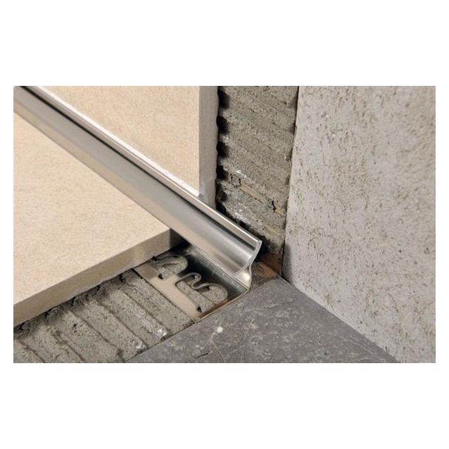 Sisäkulmalista Progress Profiles Prointer, 2,7m, 8mm, kiiltävä rst