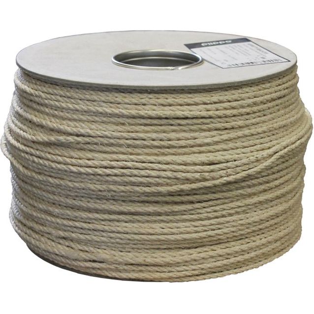 Sisalköysikela Piippo kierretty 4mm x 380m
