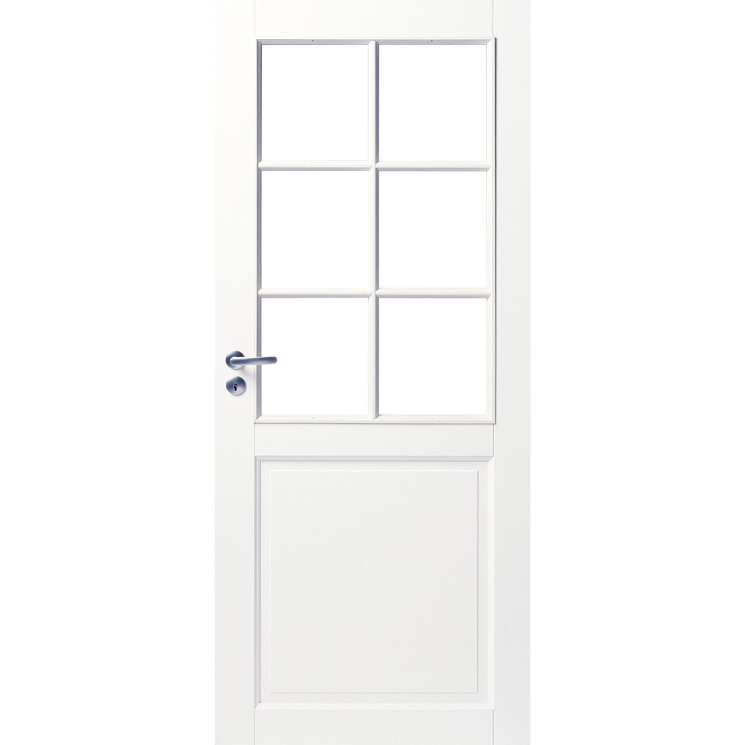 Sisäovi lasitettu 6R Swedoor Craft 102 valkoinen kirkas lasi