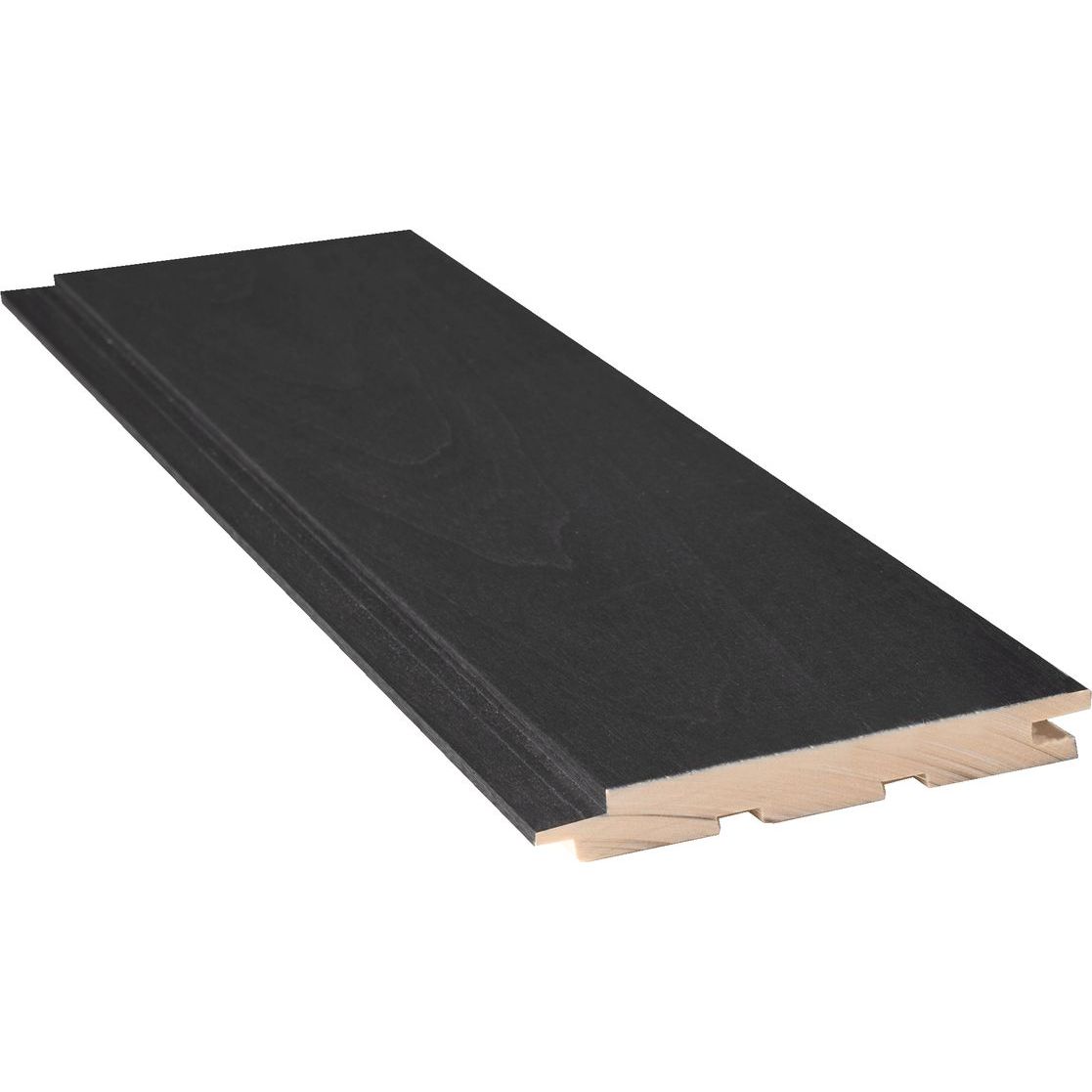 Sisustus-/saunapaneeli  Siparila Haapa STS, 15x120x2700 mm, kuultava musta lisäkuva 2