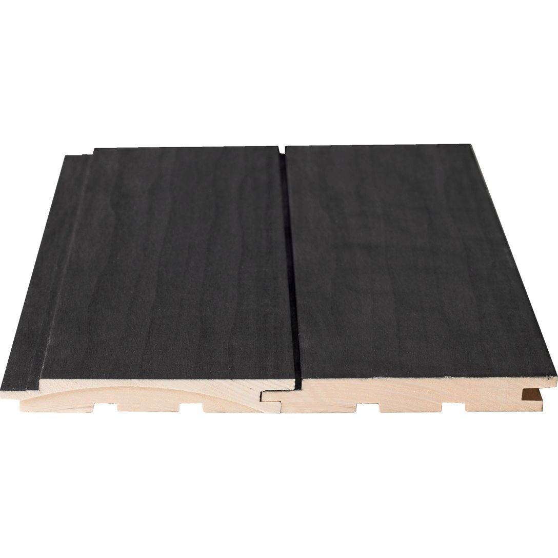 Sisustus-/saunapaneeli  Siparila Haapa STS, 15x120x2700 mm, kuultava musta lisäkuva 3