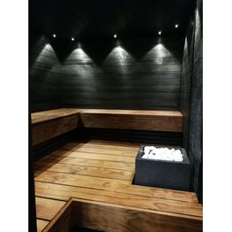 Sisustus-/saunapaneeli Siparila Kuulas Kaamos 15x120x3000 mm haapa STS kuultava musta