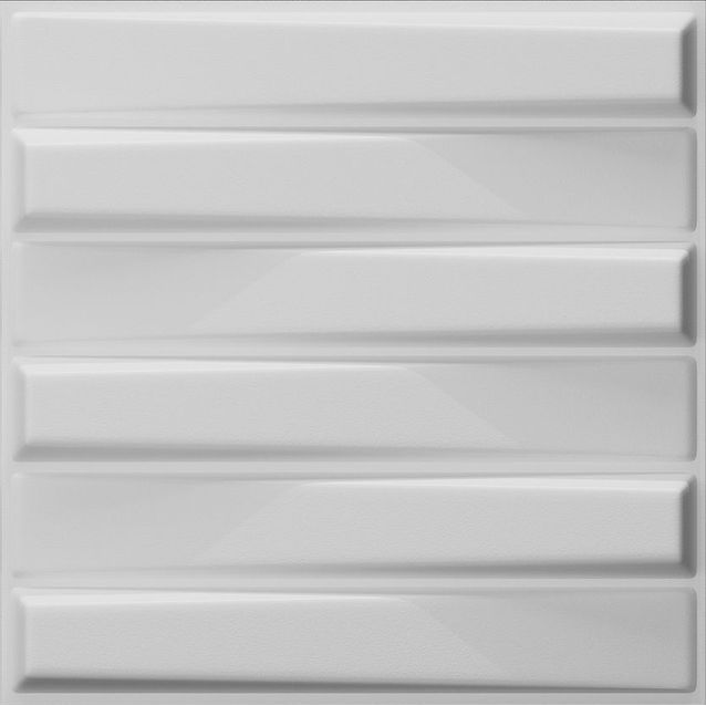 Sisustuslevy Mannerlaatta 3D Bladet 500x500 mm