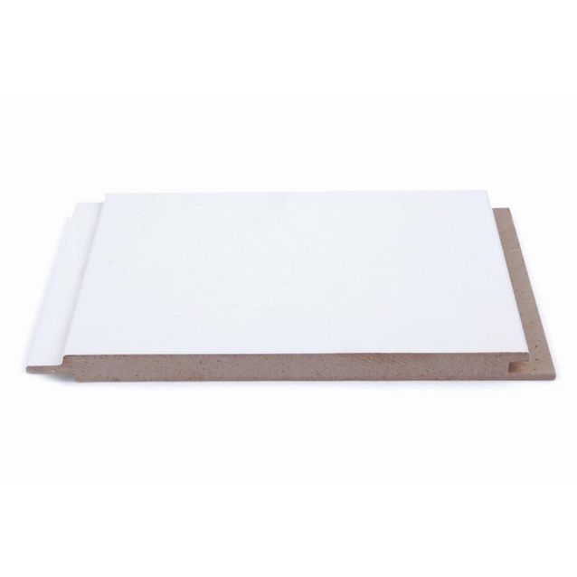 Sisustuspaneeli Maler STP-5, 10x160x2070mm, MDF, ympäripontattu, valkoinen