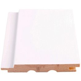 Sisustuspaneeli Maler STS-3 PN 14x120x2100mm Sj mänty ympäripontattu maalattu lumi