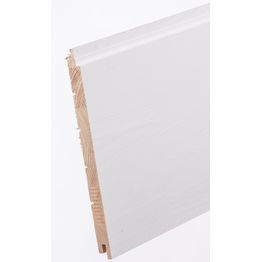 Sisustuspaneeli Aure Riihi STS 15x215x2500 mm mänty harjattu puhdas valkoinen