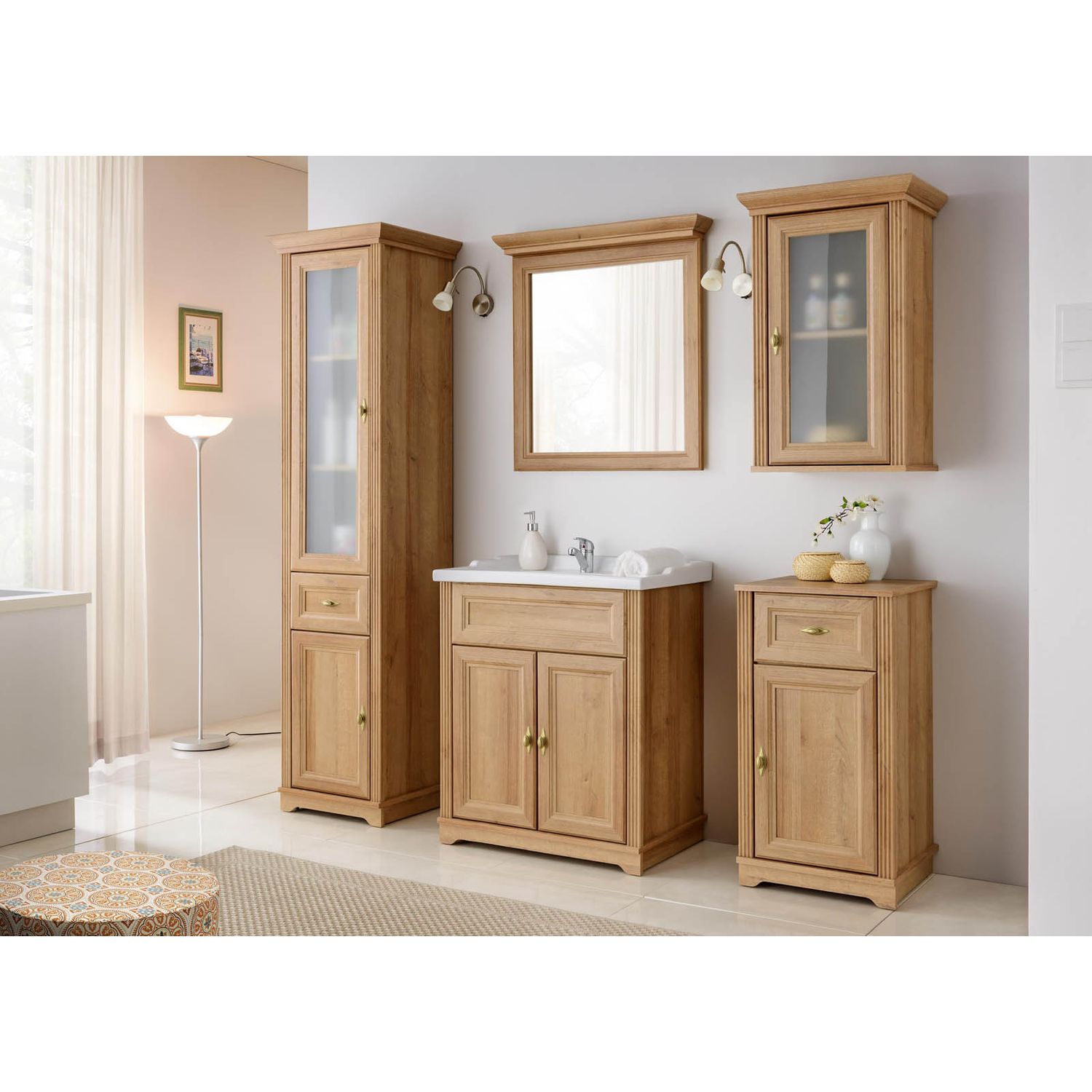 Sivukaappi Interia Palace Riviera, 81x43x40 cm, tammi