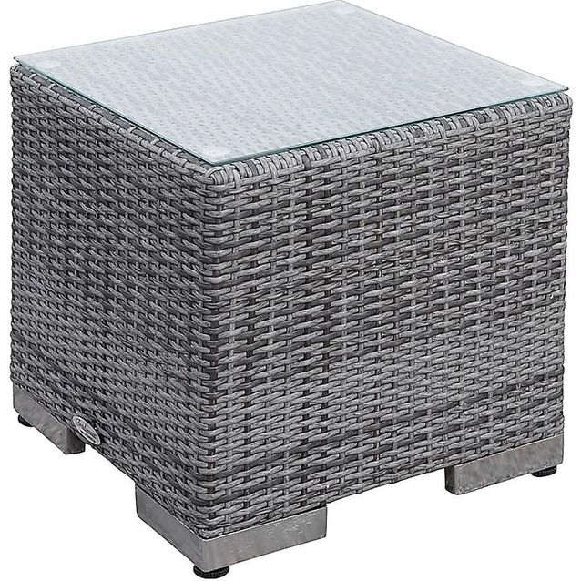 Sivupöytä Bahamas 43x43 cm harmaa