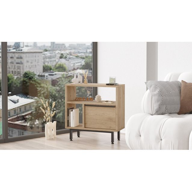 Sivupöytä Linento Furniture On6, pähkinäpuu