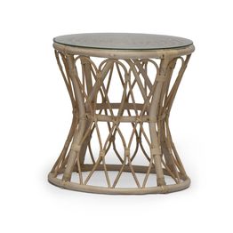 Sivupöytä Lyckesö Ø50 cm luonnonvärinen