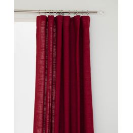 Sivuverho Hasta Lina punainen 134x250 cm
