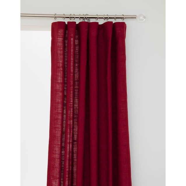 Sivuverho Hasta Lina, punainen, 134x250cm