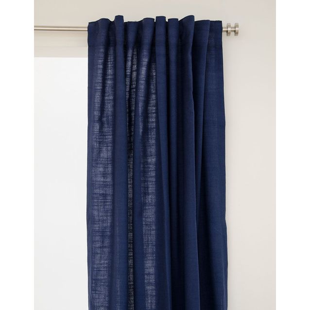 Sivuverho Hasta Lina, tummansininen, 134x250cm