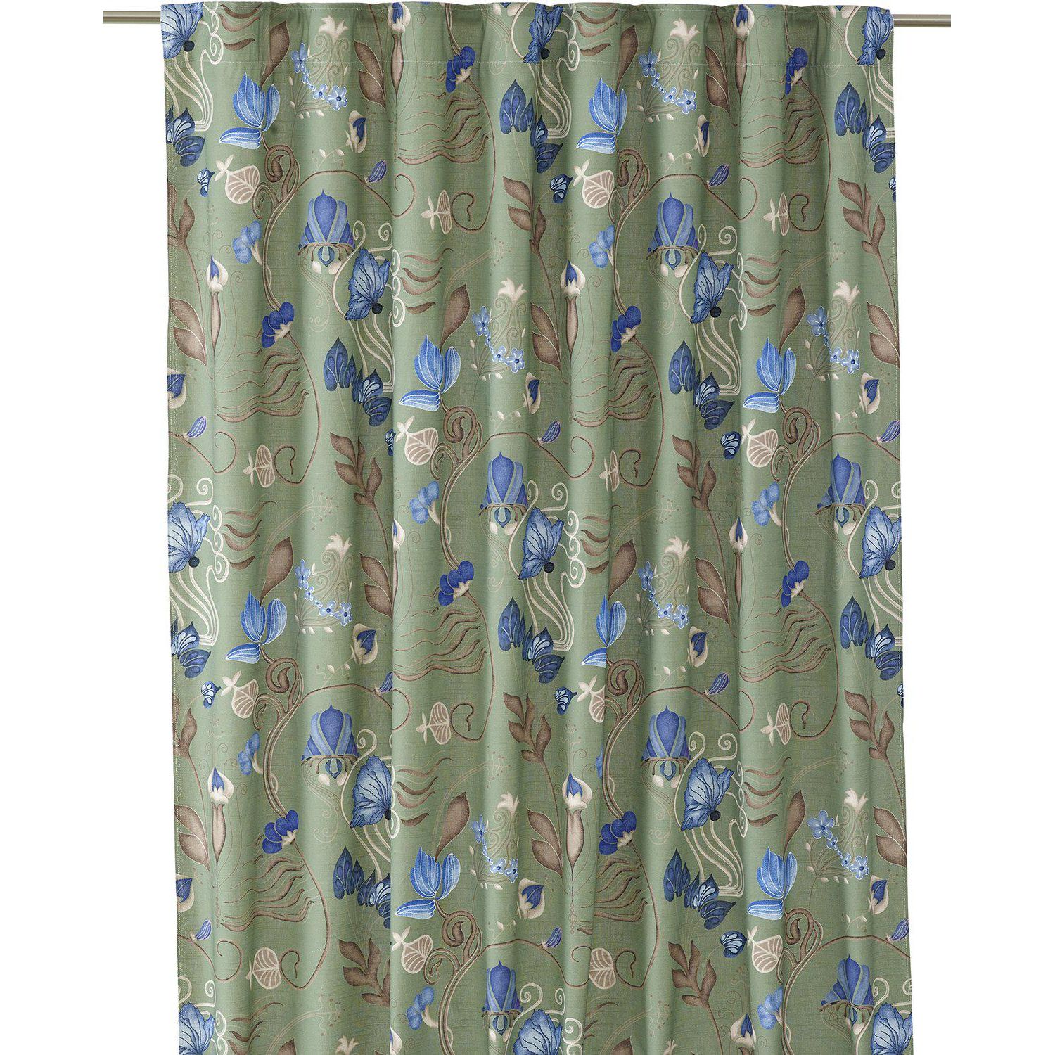 Sivuverho Svanefors José, 135x240cm, vihreä