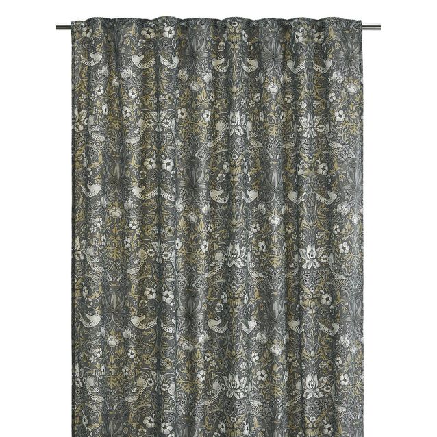 Sivuverho Svanefors Vilja, 130x250cm, 2kpl/pkt, harmaa